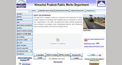 Desktop Screenshot of hppwd.gov.in